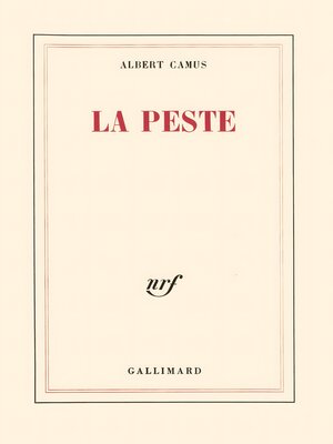 cover image of La Peste